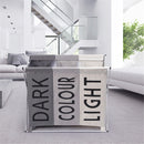 X-shape Foldable Dirty Laundry Basket Organizer Collapsible 3 Grids Home Laundry Hamper Sorter Waterproof Laundry Storage Baskets