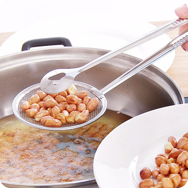 Honana Kitchen Multi-Function Strainers With Clamp Stainless Steel Food Clip Sifter Colanders