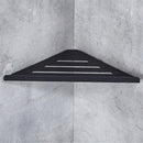 Brushed Black Stainless Steel Wall Bathroom Kitchen Storage Shelf Shower Caddy Rack