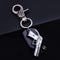 Trendy Keychain Black Alloy Keychain Soft Leather Keychain For Men
