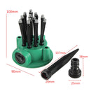 Upgarde Flexible Sprayer Sprinkler Noodlehead Irrigation Spray Lawn Garden Yard Watering with Stand