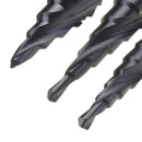 Drillpro HRC89 M35 Cobalt Step Drill Bit 3-12/4-12/4-20mm TiAlN Coated Step Drill 1/4 Inch Hex Shank