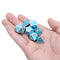 Solid Metal Polyhedral Dices Antique Color Role Playing RPG Gadget 7 Dice Set With Bag