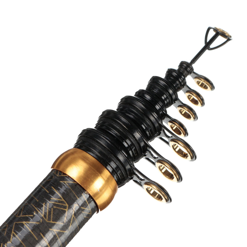 ZANLURE 4.5m Carbon Fiber Telescopic Spinning Pole Sea Fishing Rod