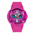 SANDA 757 Calendar Luminous Display Fashion Design Children Watch Dual Display Digital Watch for Kids