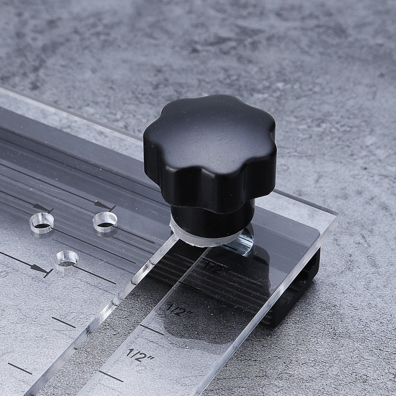 Adjustable Jig Ruler Drawer Door Pull Knob Installation Jig Handle Drill Guide Rule