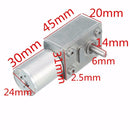 DC 12V Worm Geared Motor 0.6RPM Reversible Gear Reducer Turbo Motor