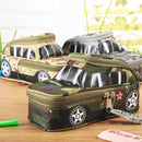Large Capacity Creative Camouflage Off-road Car Vehicle Shape Stationery Organizer Zipper Pen Pencil Bag Anti-theft Pencil Case