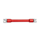 Red Motorcycle Spoke Wrench & 10 Pcs Hardened Tips 5.0~6.8 For Most Motorbikes