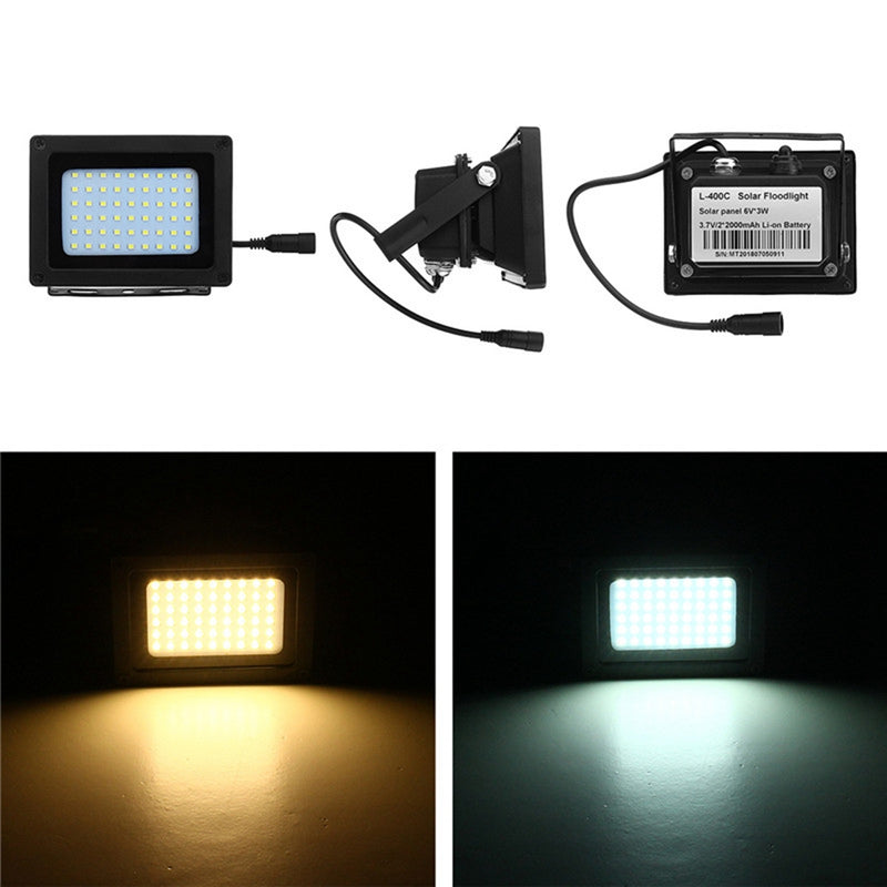 Solar Power 54 LED Light Sensor Flood Spot Light Outdoor Garden Path Security Lamp