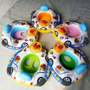 Inflatable Car Kids Swimming Ring Baby Toddler Swimming Pool Toy Children Float Seat Boat Ring