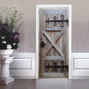 3D Retro Old Door Wall Mural Wall Sticker Vinyl Removable Decal Wallpaper Home Room Decor