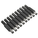 Excellway JP02 10Pcs 5.5x2.1mm DC Power Male Solder Barrel Tip Plug Jack Connector