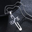 Stainless Steel Necklace Personality Jesus Cross Necklace for Men Women