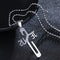 Stainless Steel Necklace Personality Jesus Cross Necklace for Men Women