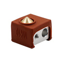 MK10 Coffee Color Silicone Protective Case + 0.4mm Nozzle + Heating Block DIY Kit for 3D Printer