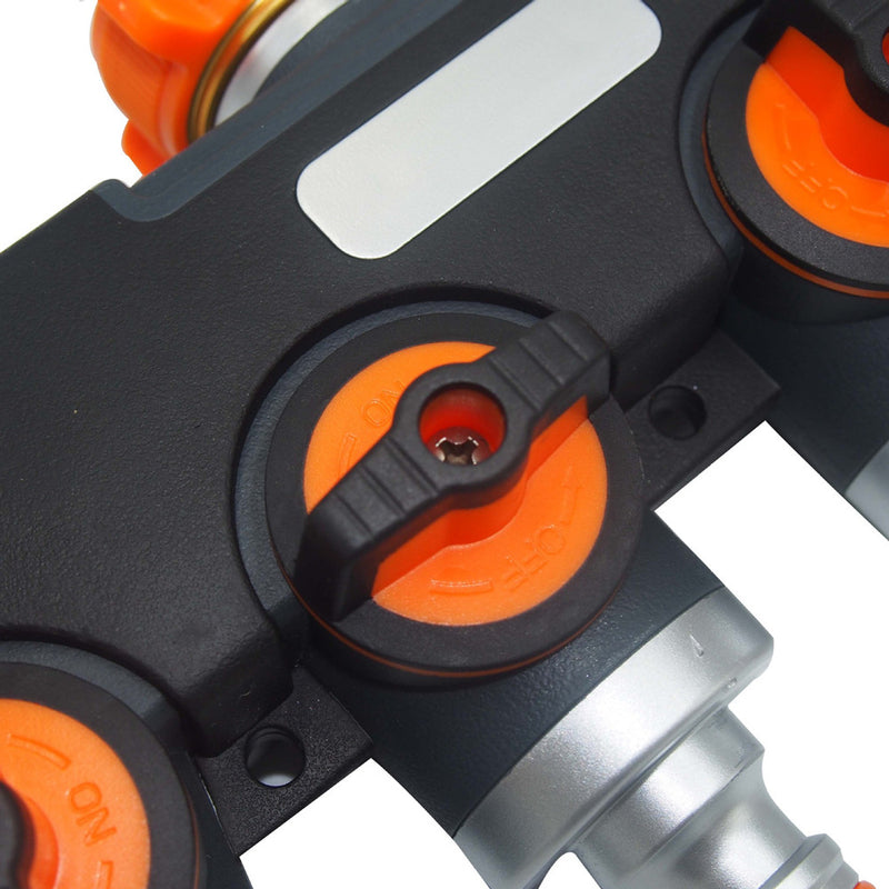 Universal 4 Way Hose Faucet Manifold Water Segregator for 3/4" 1/2" Garden Tap Splitter Water Pipe Divider Hose Quick Connector Nozzle Shut Off Control