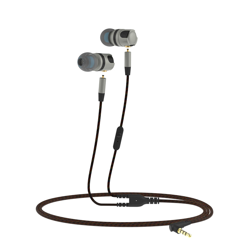 Plextone X46M Metal 3.5mm Wired Control Earphone Detachable Cable Heavy Bass Headphone with Mic