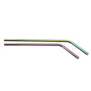 304 Stainless Steel Drinking Metal Straw Rainbow Multi-Colored Straw Reusable Drink Straw Drinks Cocktail Stirrer