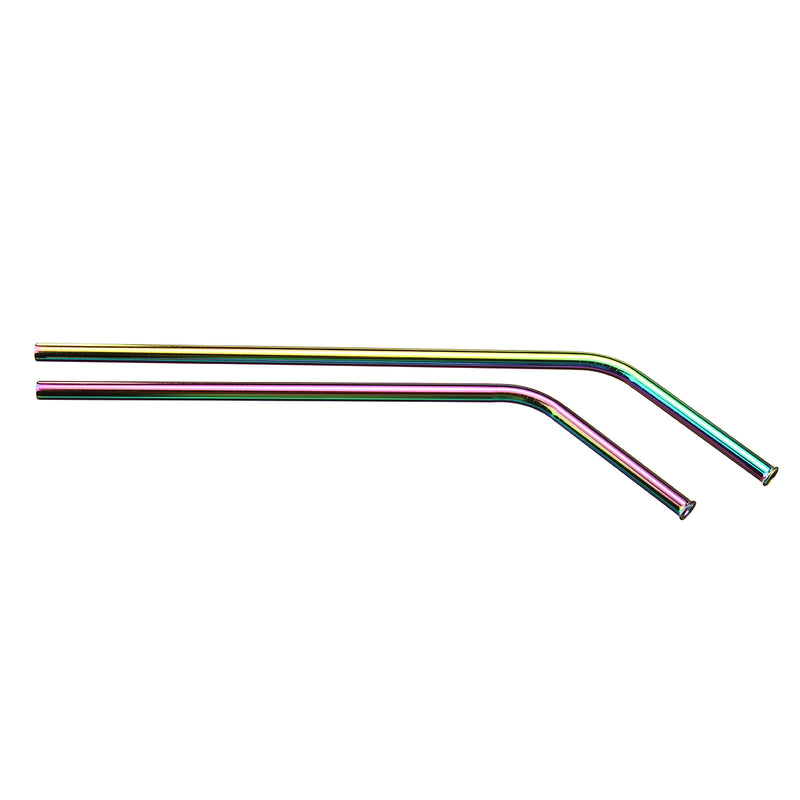 304 Stainless Steel Drinking Metal Straw Rainbow Multi-Colored Straw Reusable Drink Straw Drinks Cocktail Stirrer