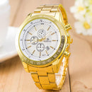 RQMAND Casual Calendar Alloy Band Life Waterproof Men Quartz Wrist Watch
