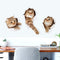 Miico 3D Creative PVC Wall Stickers Home Decor Mural Art Removable Cat Decor Sticker