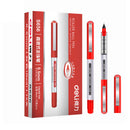 DELI S656 Direct Liquid Ballpoint Pen Office 0.5mm Signature Pen Student Examination Carbon Pen 12 Pcs Per Pack