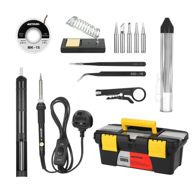 14-in-1 Solder Iron Adjustable Temperature 110V220V Electric Soldering Iron Tool Longevity 60W