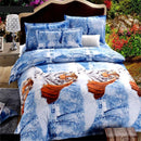 4PCS Bedclothes 3D Elegant Print Bedding Sets Quilt Duvet Covers Pillowcases Decor
