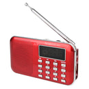 Retekess PR11 Portable Digital Tuning FM AM Radio TF Card USB Disk MP3 Music Player Flashlight