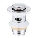 Chrome Click Clack Slotted Sprung Pop Up Push Button Sink Basin Waste Faucet