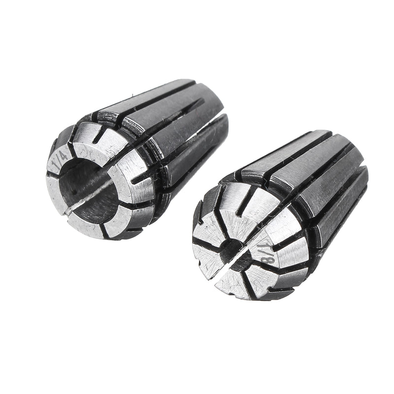 2pcs 1/8 1/4 Inch ER25 Spring Collet Set CNC Carving Machine Milling Chuck Collet