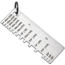 Metal Sheet Thickness Gauge Welding Gage Soldering Inspection Tools Stainless Steel Welding Ruler