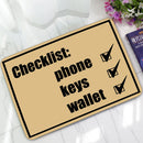 KCASA KC-M5 40x60cm Creative Letter Mat Entrance Door Mats Trap Printed Non-slip Floor Carpet