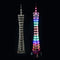 DIY bluetooth Canton Tower LED Light Cube Kit Remote Control Music Spectrum Electronic Kit