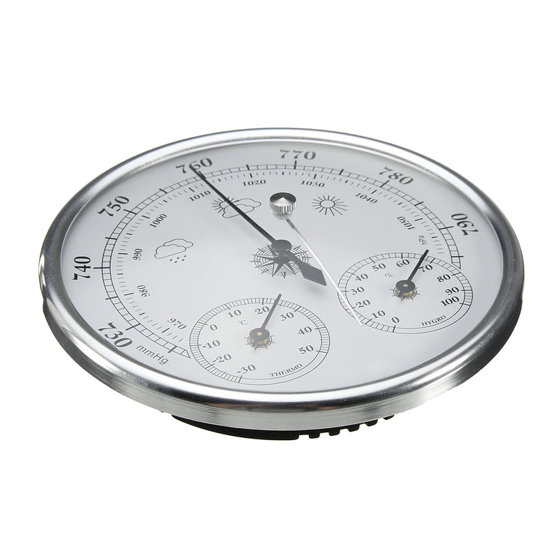 Wall Hanging Weather Forecast Thermometer Hygrometer Air Pressure Meter-30~+50 0~100%Rh 960~1060hPa