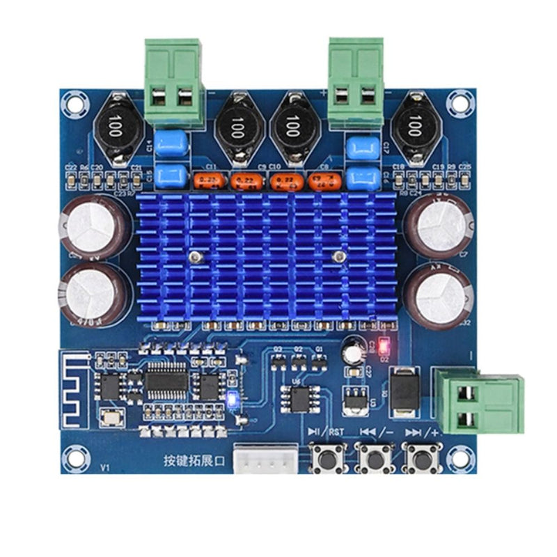 XH-A308 Wireless Bluetooth 5.0 TPA3116D2 Digital Power Amplifier Board 2x50W Stereo Audio 12V 24V AMP Module Amplificador