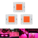 LUSTREON 20W 30W 50W Full Spectrum 380-840NM COB Plant Grow Light LED Chip DC30-40V