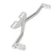 Chrome Motorcycle Light Bar Passing Mount Clamp For Spot Fog Turn Signal Light