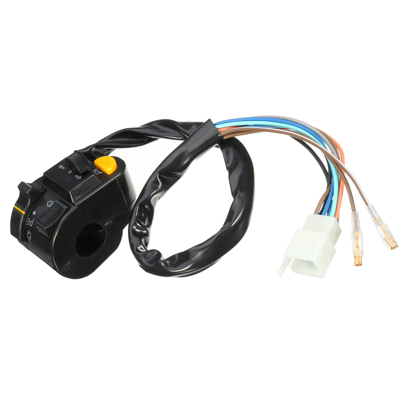 7/8inch 22mm Left Motorcycle Handlebar Horn Turn Signals Headlight Switch Control