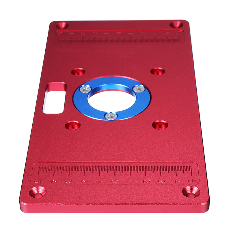 235x120x8mm Universal Aluminum Router Table Insert Plate with Ring For Woodworking