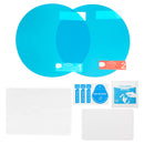 2Pcs Car Waterproof PET Anti-fog Rearview Mirror Side Window Soft Protective Film Transparent
