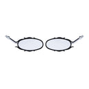 8mm 10mm Motorcycle Flame Rear View Mirror For Harley Honda Suzuki