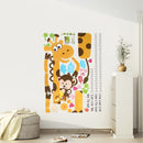 Removable Height Chart Measure Wall Sticker Giraffe Decal for Kids Baby Room
