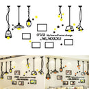 3D Acrylic DIY Photo Frame Wall Sticker Decal Art Office Bedroom Home Decorative