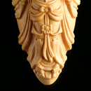 Boxwood Wood Carving Kwan-yin Statue Bodhisattva Sculpture Pendant