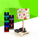 DIY Small Technology Invention Colorful Table Lamp Assembly Blocks Student Toys