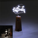 Battery Powered 1M 20LEDs Cork Shaped Silver LED Starry Light Wine Bottle Lamp For Party