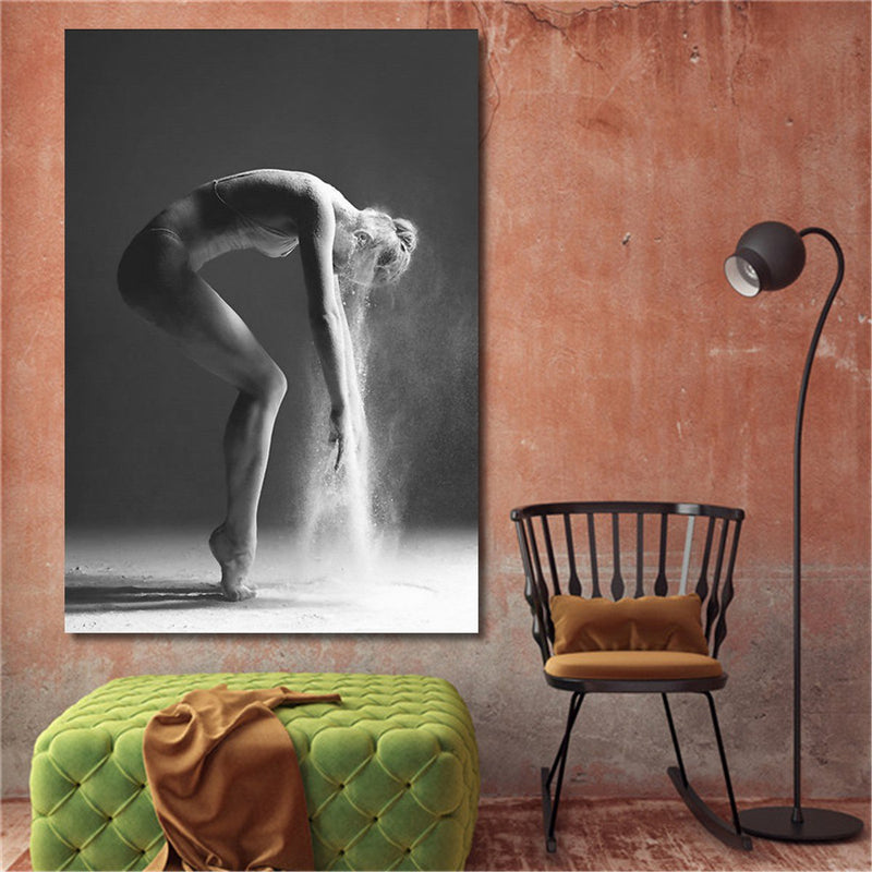 Nordic Dancing Girl Canvas Oil Printed Paintings Home Wall Poster Decor Unframed Decorations