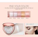 Glow Kit Highlighter Makeup Shimmer Face Body Heart Highlighter Blush Palette Illuminator Highlight Contour Golden Bronzer